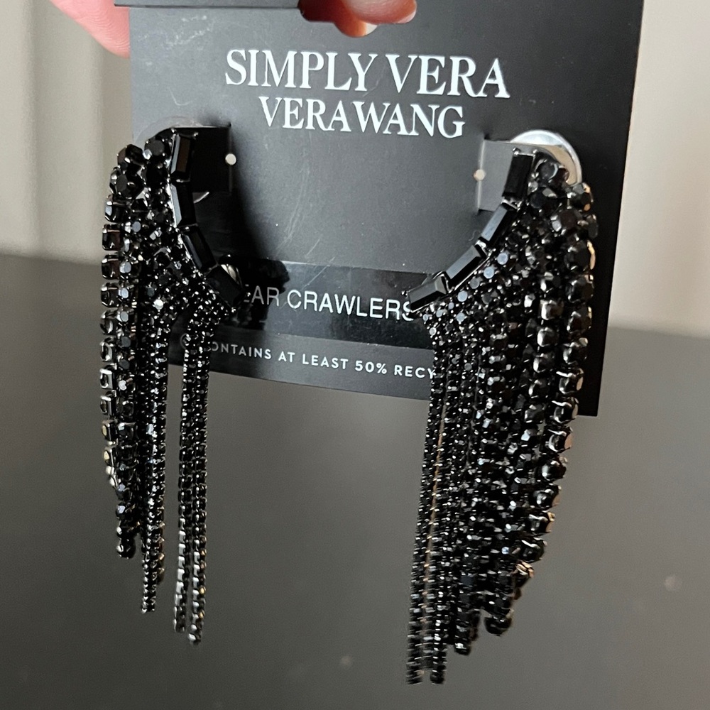 Simply Vera Vera Wang Black Earrings